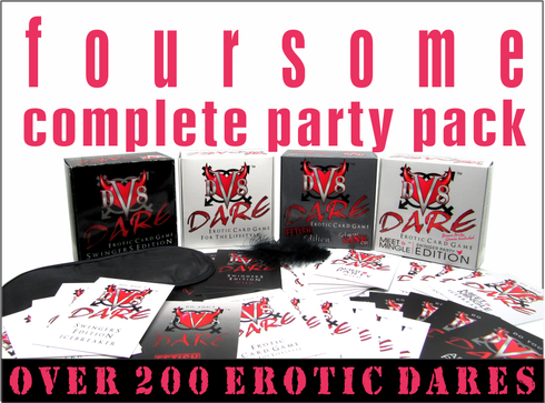 DV8 Dare™ Erotic Card Games Foursome Complete Party Pack - Games for the Swingers Lifestyle