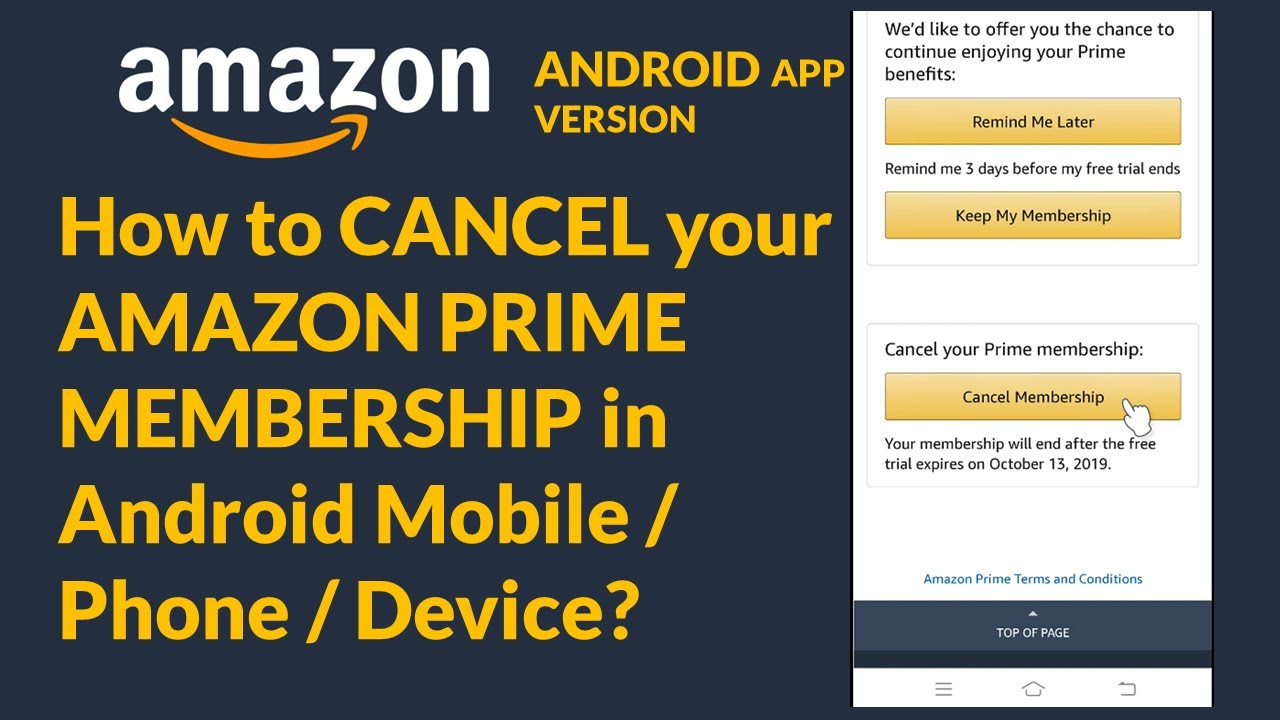 How to Cancel Amazon Prime Membership? - Activation Vision