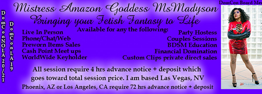 Mistress Amazon Goddess MsMadyson DeLaRough Cover Image